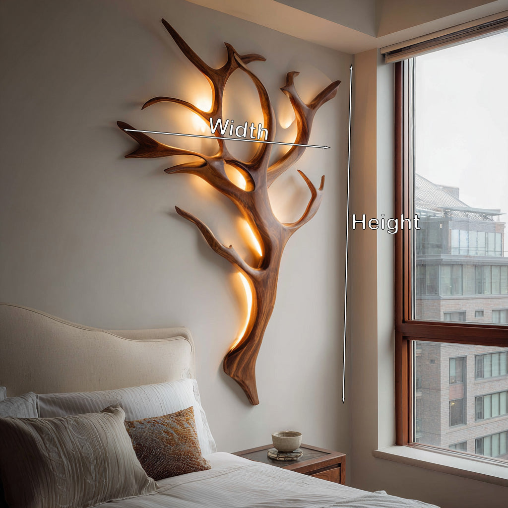Handcrafted Branch Wall Lamp For Wall Decor
