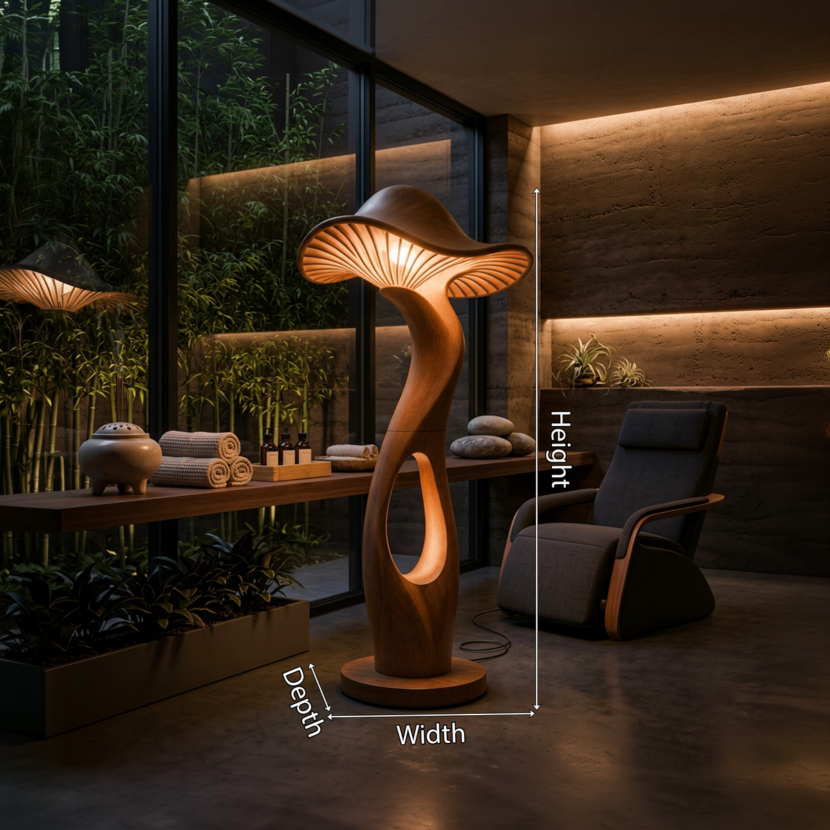 Modern Toadstool Floor Lamp For Lounge Area