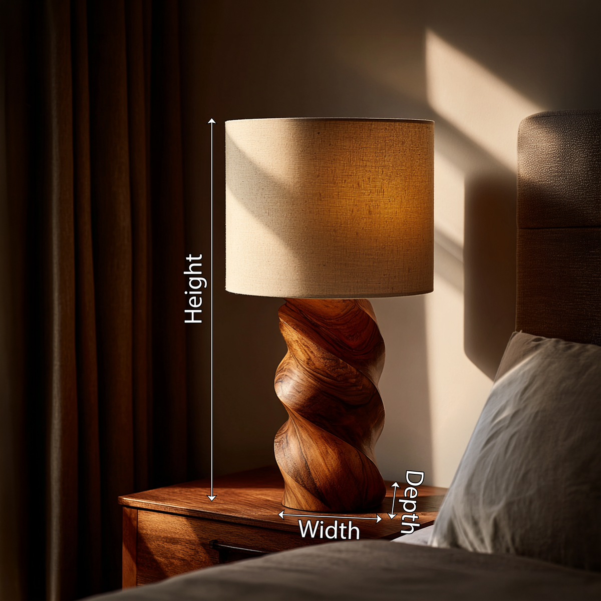 Mid Century Accent Lamp Living Room Bedroom Apartment Corner Space