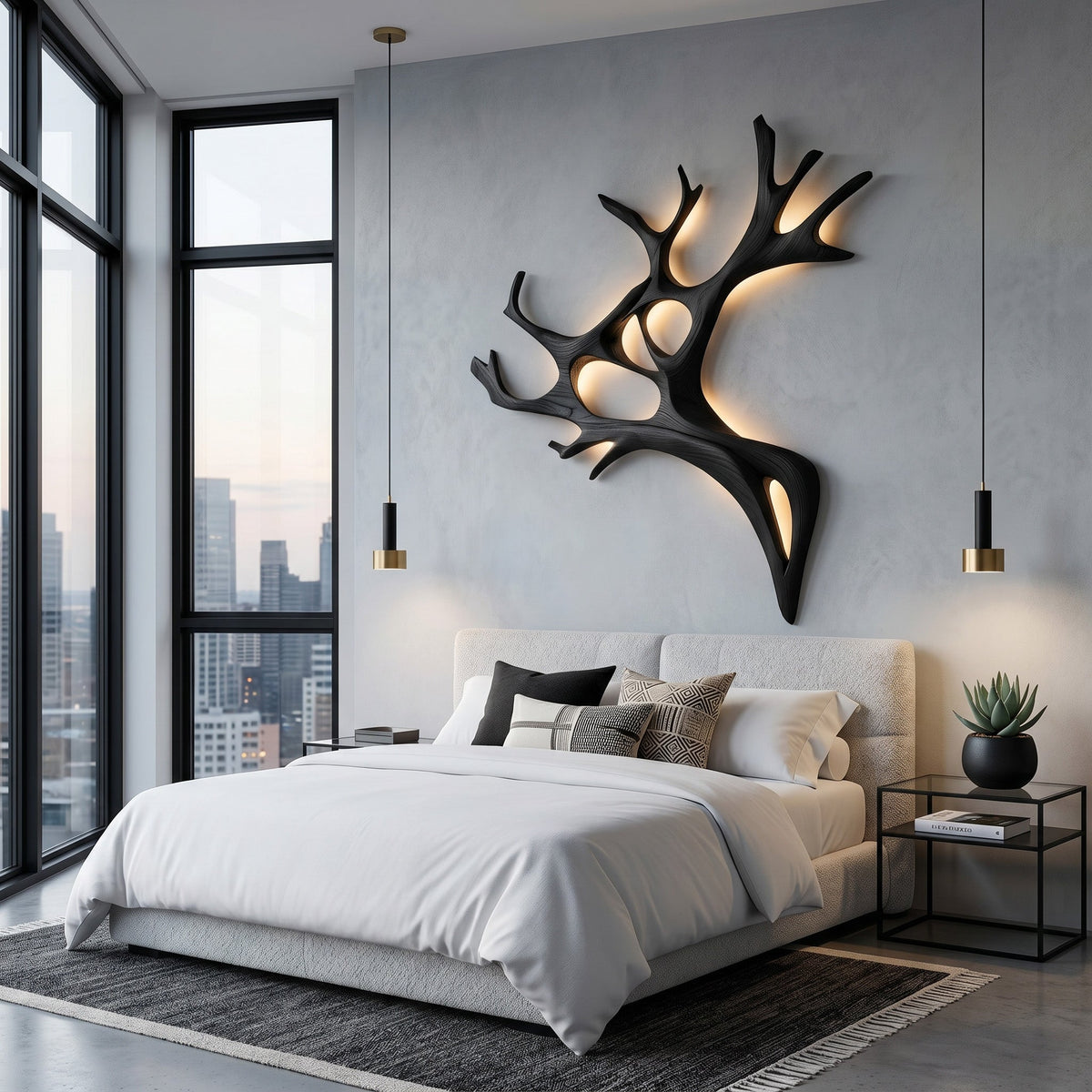 Artistic Wooden Wall Light For Home Decor