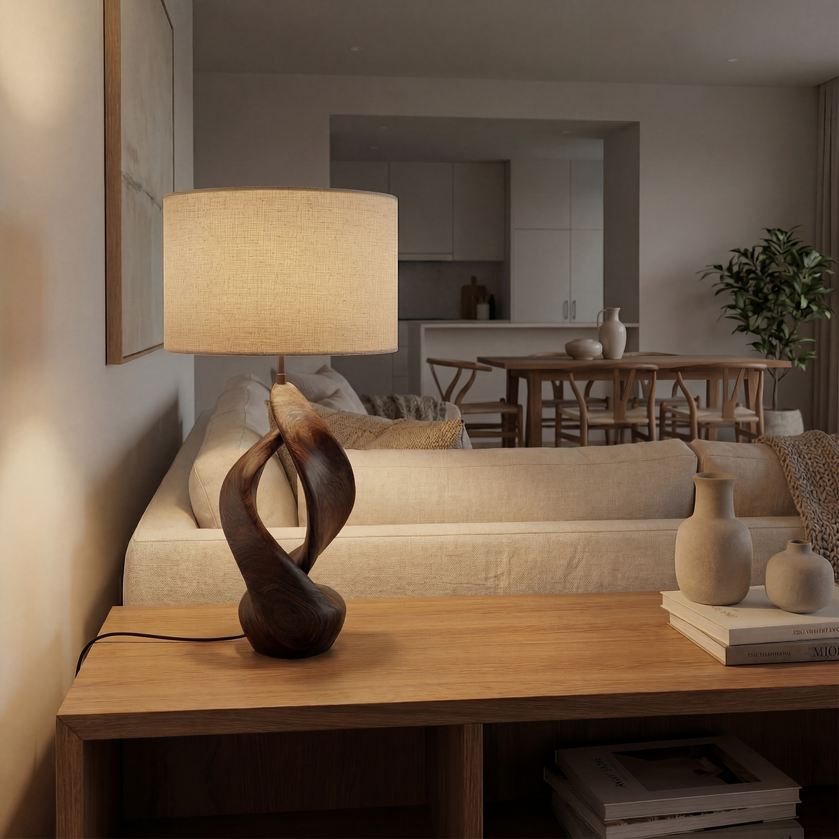 Boho Accent Table Lamp Bedroom Living Room Corner Space