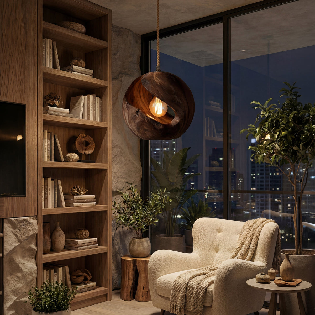 Japandi Accent Lamp Bedroom Nightstand Minimal Living Room Studio