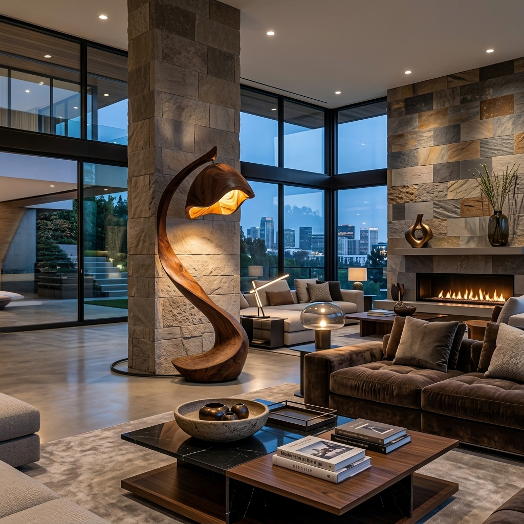 Rustic Wooden Floor Lamp Statement Design For Home Decor