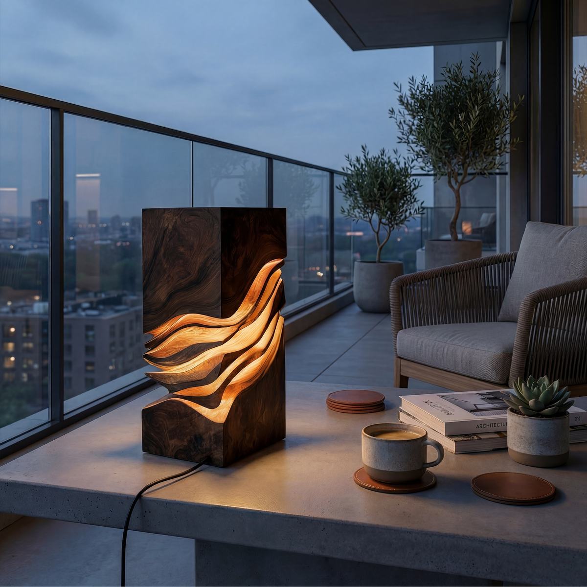 Modern Sculptural Lamp Entryway Console Living Room Hotel Lobby Corner