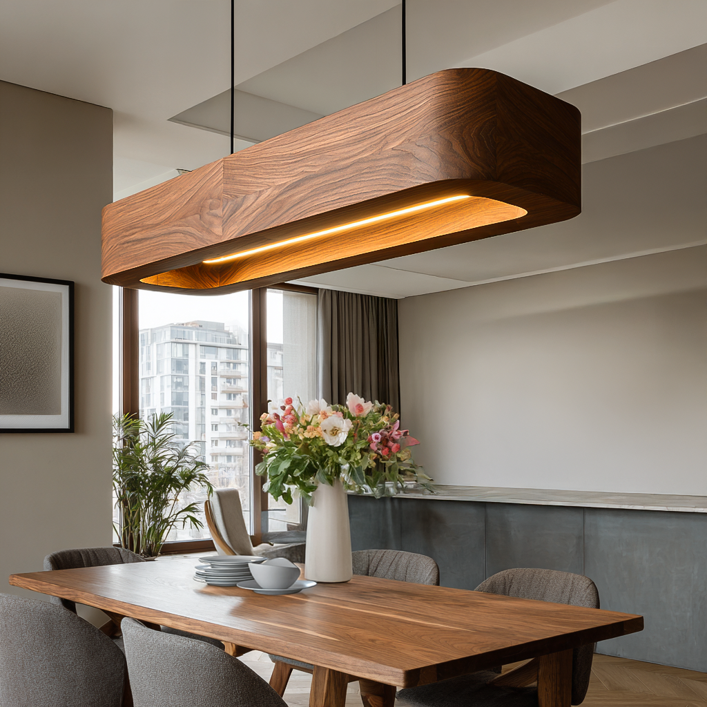 Modern Wooden Pendant Light For Kitchen