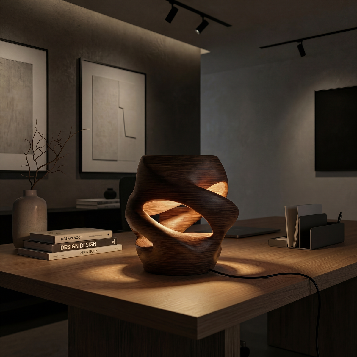 Contemporary Sculptural Lamp Dining Room Kitchen Island Corner Space