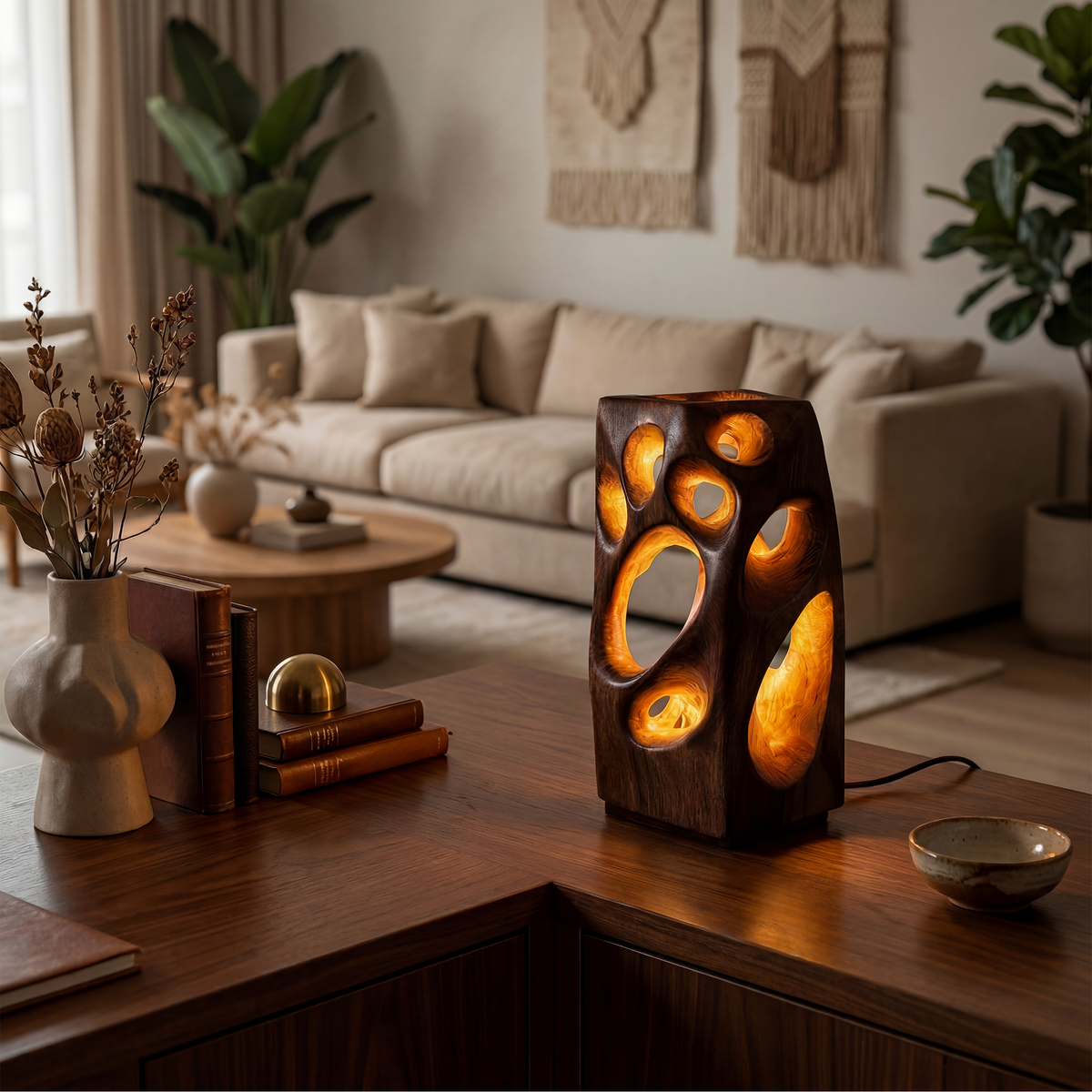 Industrial Accent Table Lamp Bedroom Living Room Dining Room Corner
