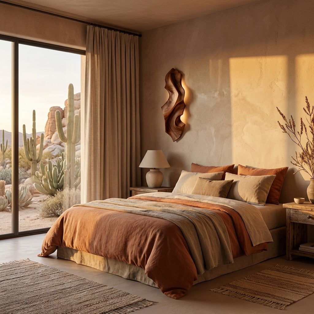 Contemporary Sculptural Wood Wall Light For Bedroom Decor