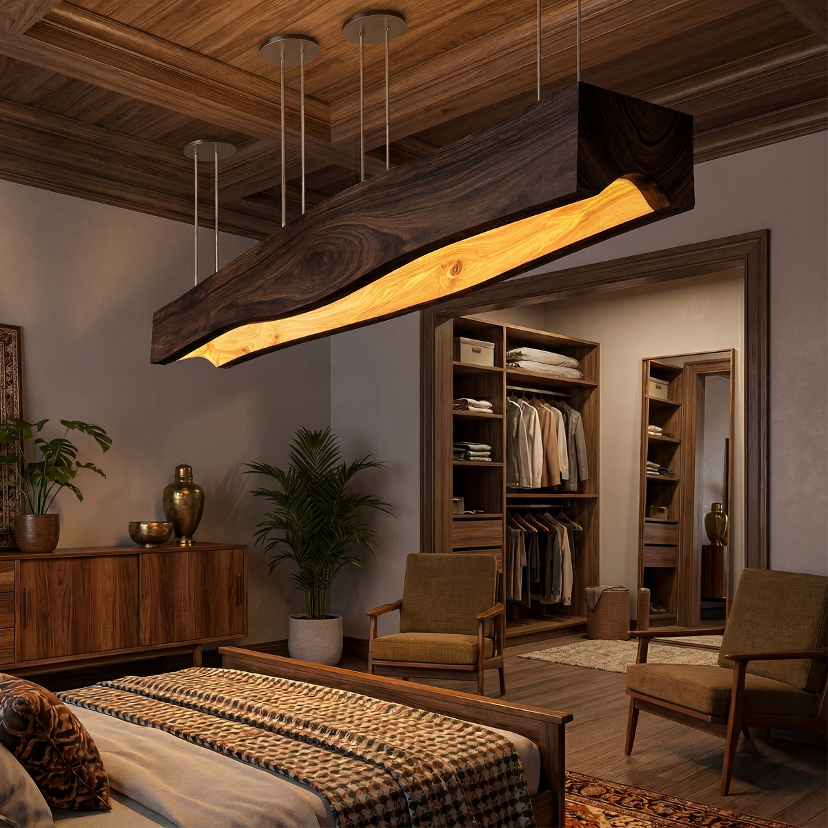 Japandi Sculptural Lamp Hotel Room Bedroom Living Room Corner
