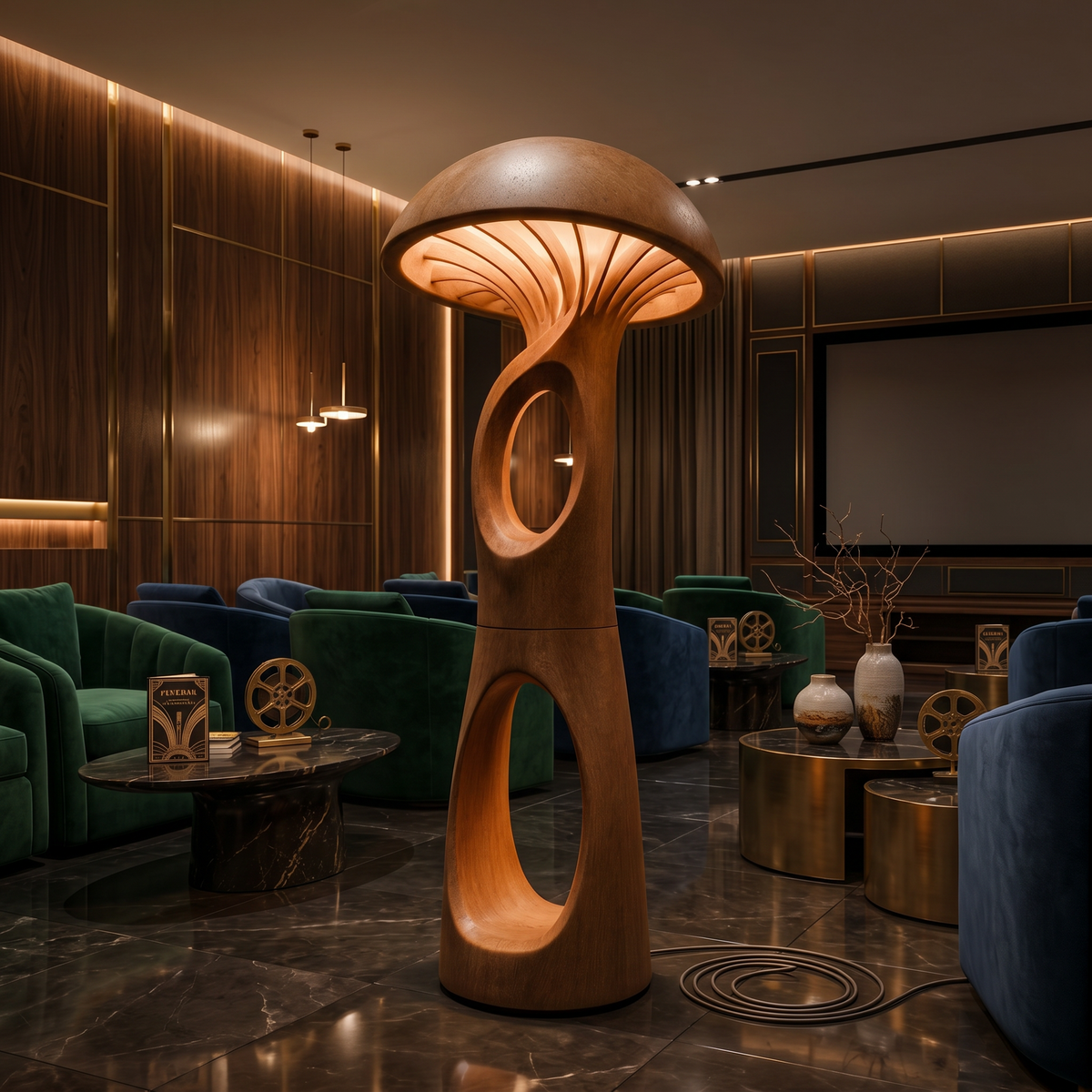 Mid Century Mushroom Floor Lamp For Cozy Corner