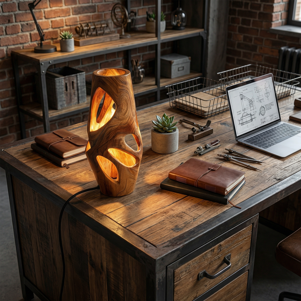 Industrial Ambient Lamp Cafe Bar Lounge Cozy Corner Space