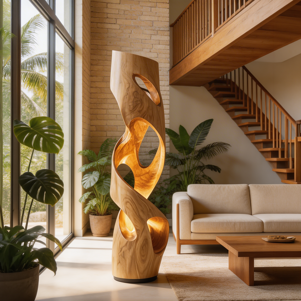 Organic Accent Lamp Living Room Kitchen Dining Room Corner Space