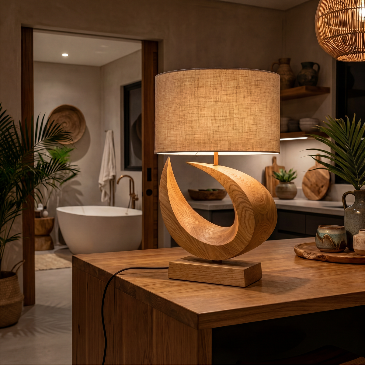 Coastal Artistic Lamp Bedroom Living Room Studio Corner Space