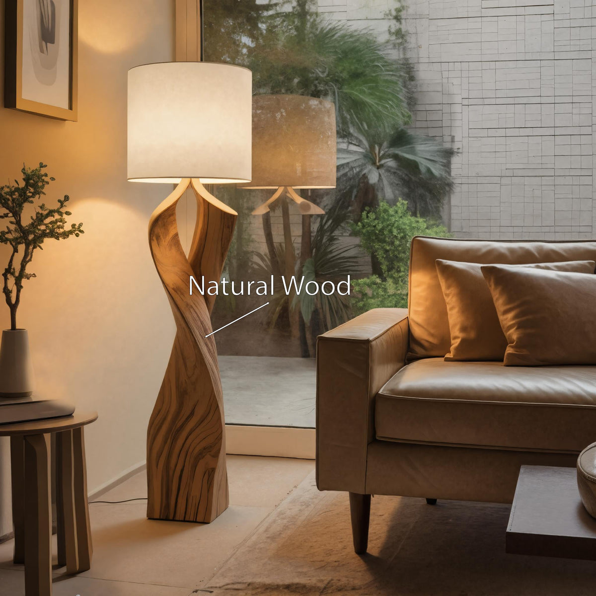 Modern Twisted Floor Lamp For Bedroom Or Living Room