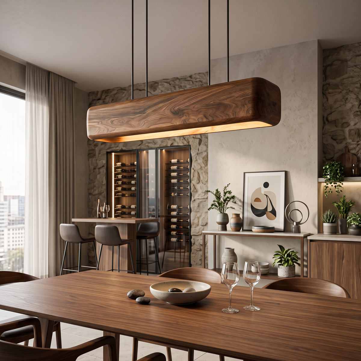 Minimalist Pendant Light Designed For Elegant Dining Table Lighting