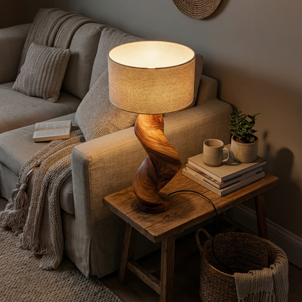 Organic Ambient Lamp Bedroom Living Room Dining Room Corner