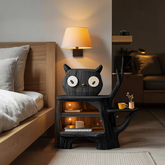 Farmhouse Wood Side Table For Cozy Bedroom Corners