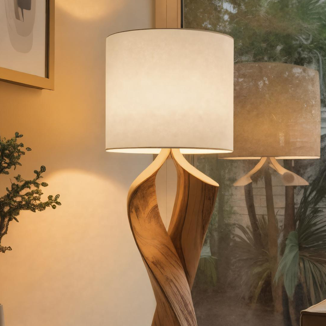 Modern Twisted Floor Lamp For Bedroom Or Living Room