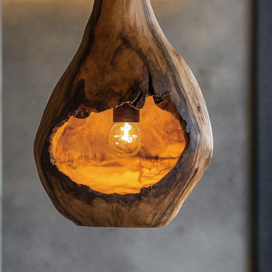 Minimalist Organic Pendant Light For Kitchen Island Or Entryway