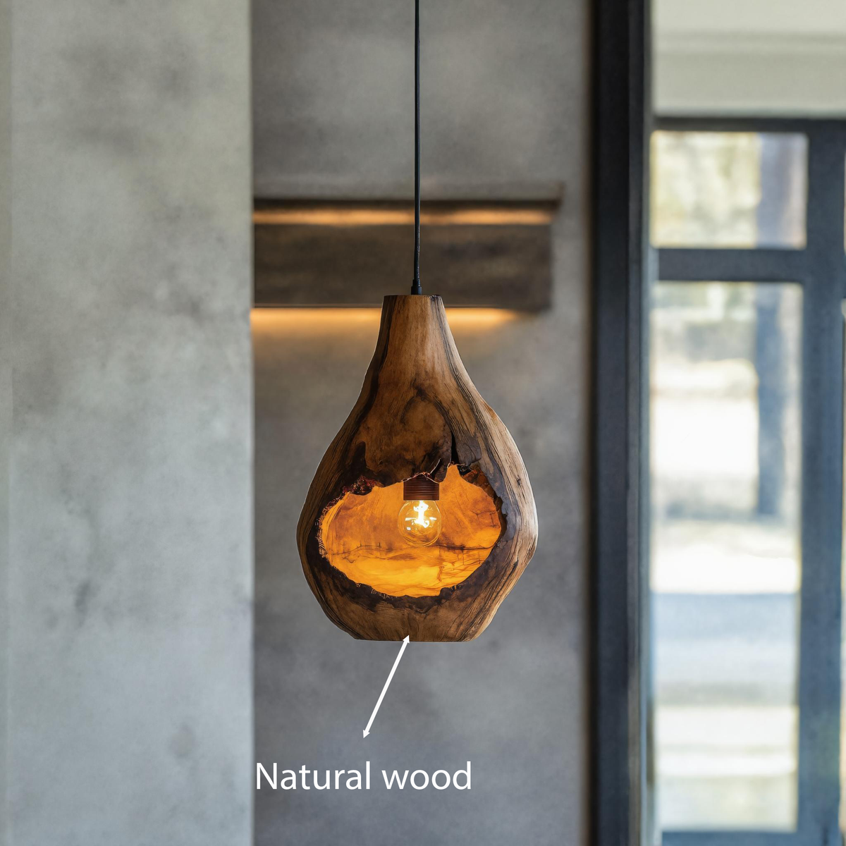 Minimalist Organic Pendant Light For Kitchen Island Or Entryway