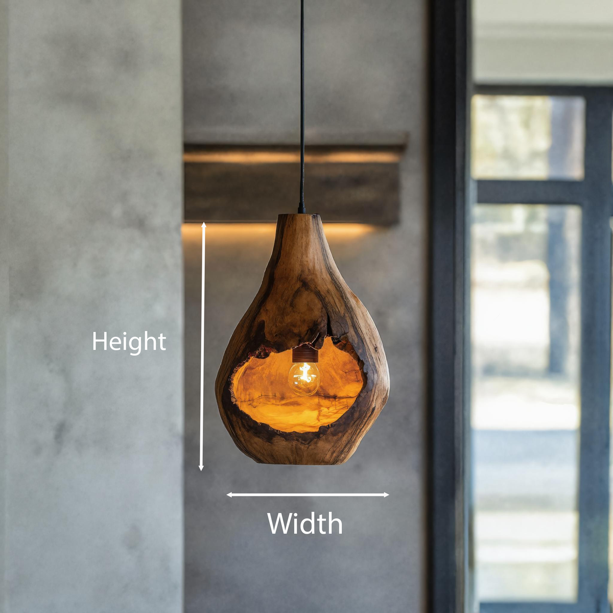 Minimalist Organic Pendant Light For Kitchen Island Or Entryway